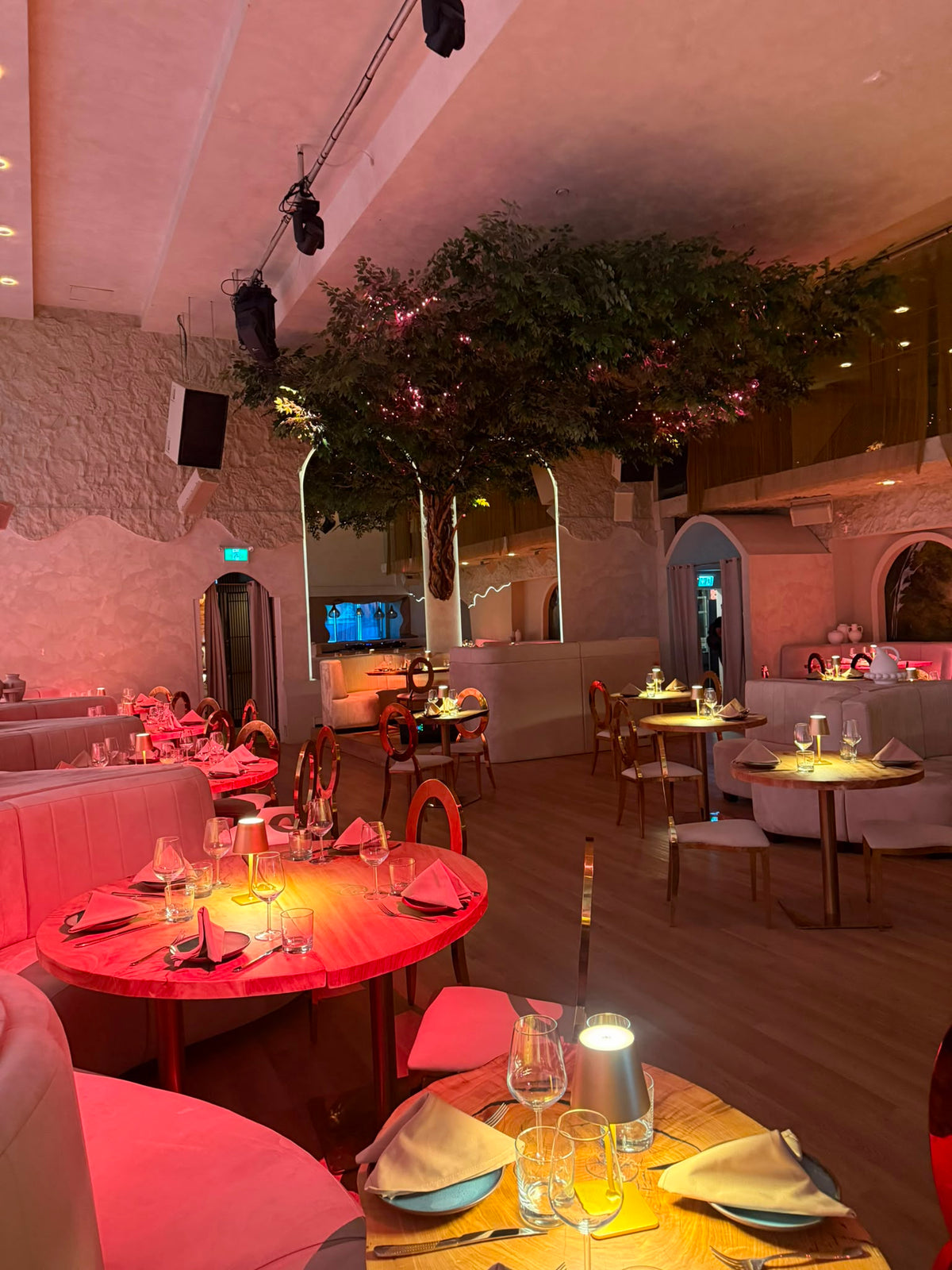 The room set for a corporate day
